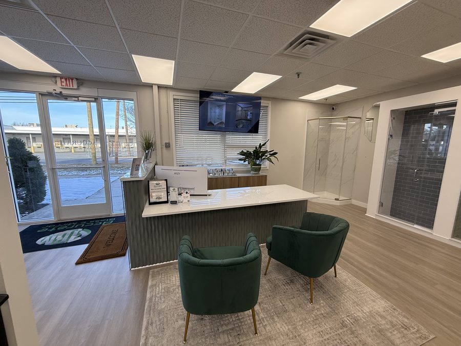 Commercial glass storefront and partitions in Wyckoff, NJ