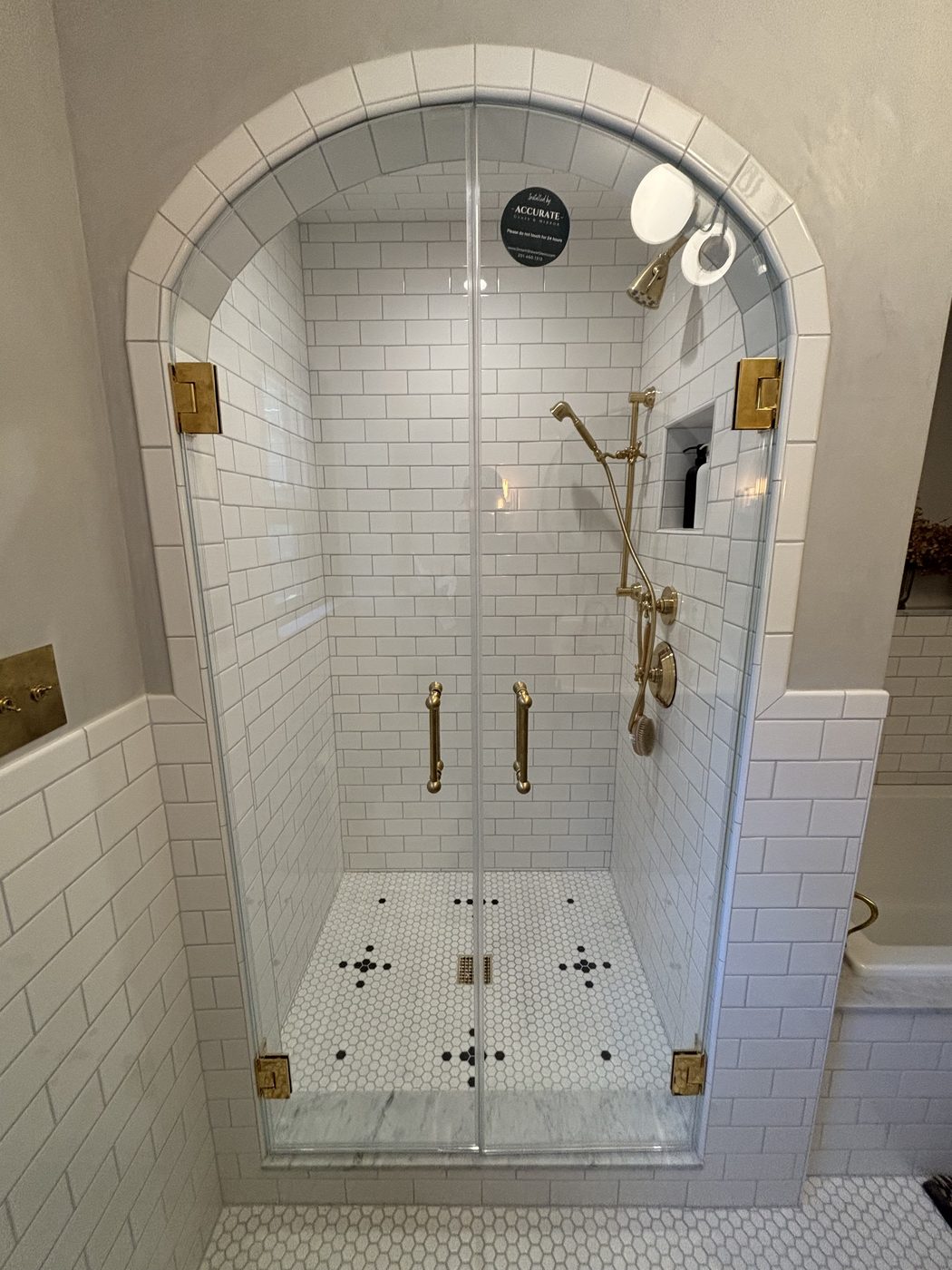 steam shower glass enclosure in a Lodi, NJ home