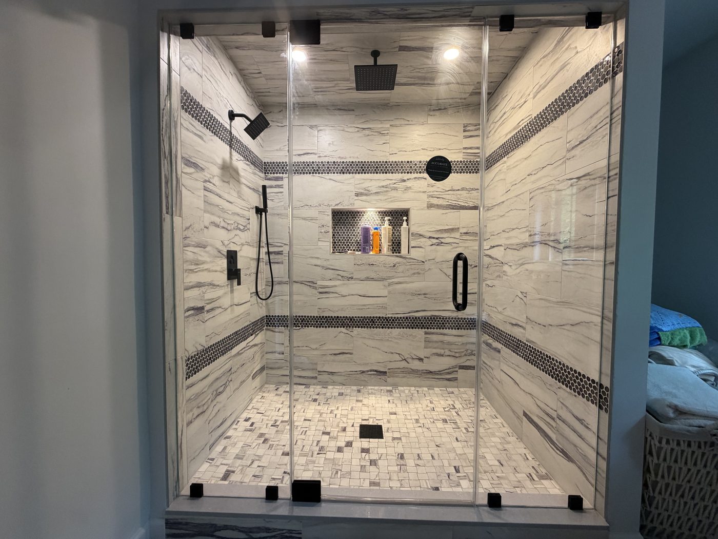 Steam shower glass enclosure in Lodi, NJ